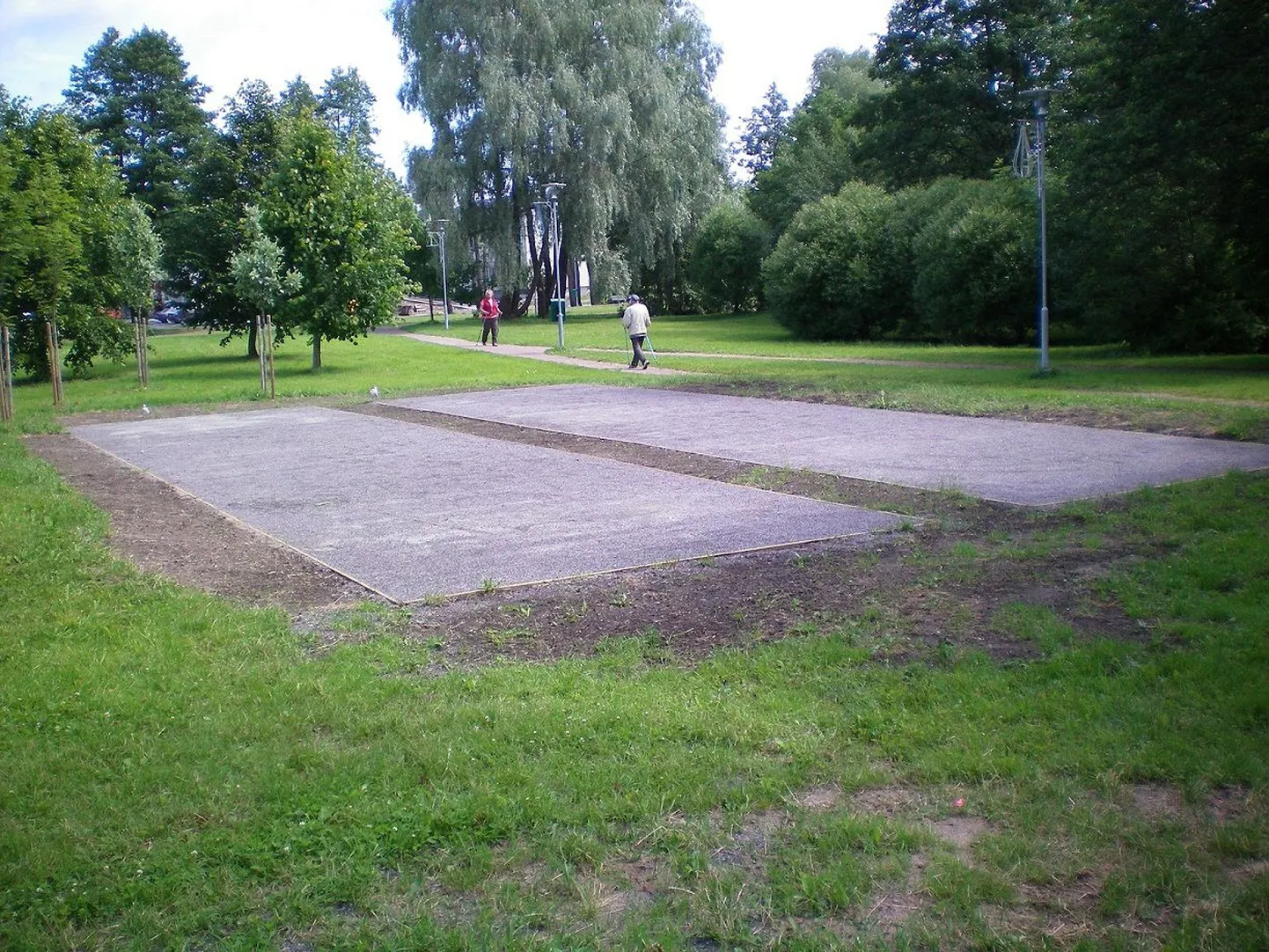 Petankiväljakud Löwenruh’ pargis.