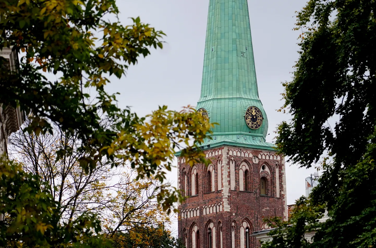 Rīgas Svētā Jēkaba katedrāles tornis.
