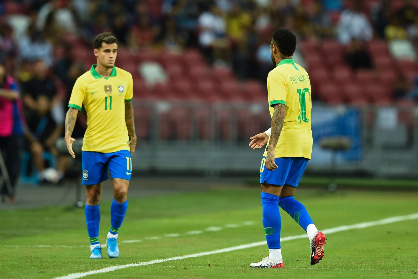 Vigastatud Neymari asemel sekkus mängu Philippe Coutinho.