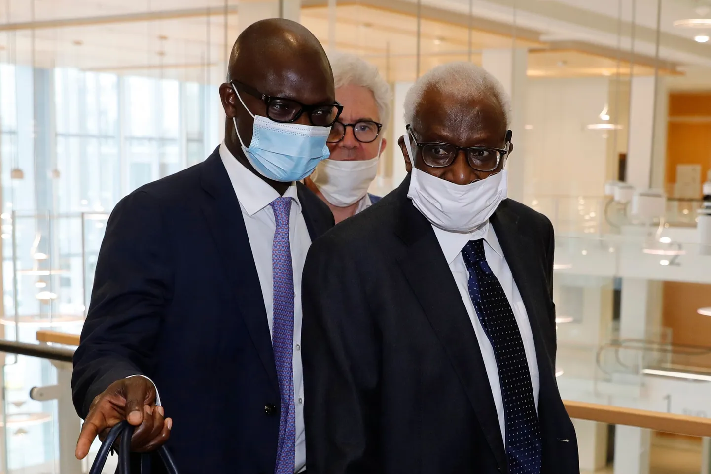 Lamine Diack (paremal).