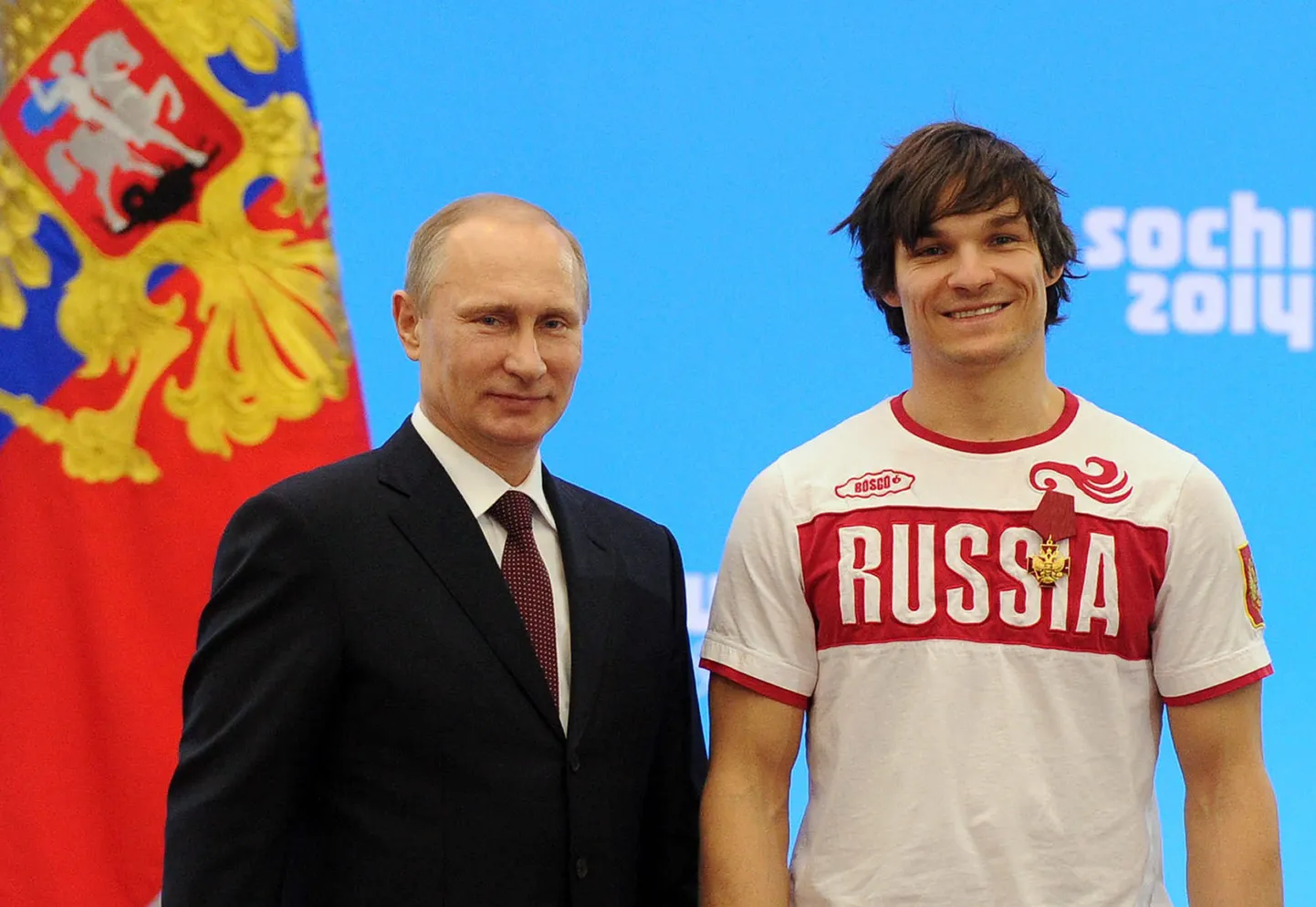 Владимир Путин и Виктор Уайлд по окончании Олимпиады.