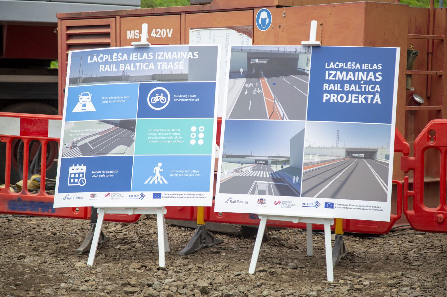 "Rail Baltica" pārvada būvniecības Lāčplēša ielā uzsākšanas svinīgs pasākums