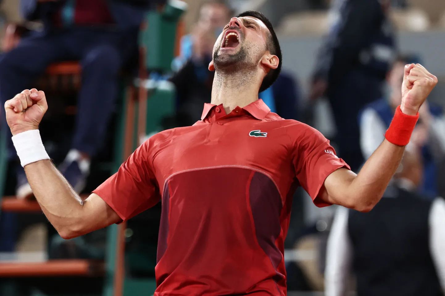 Novak Djokovici võidurõõm öösel kell 3.07.