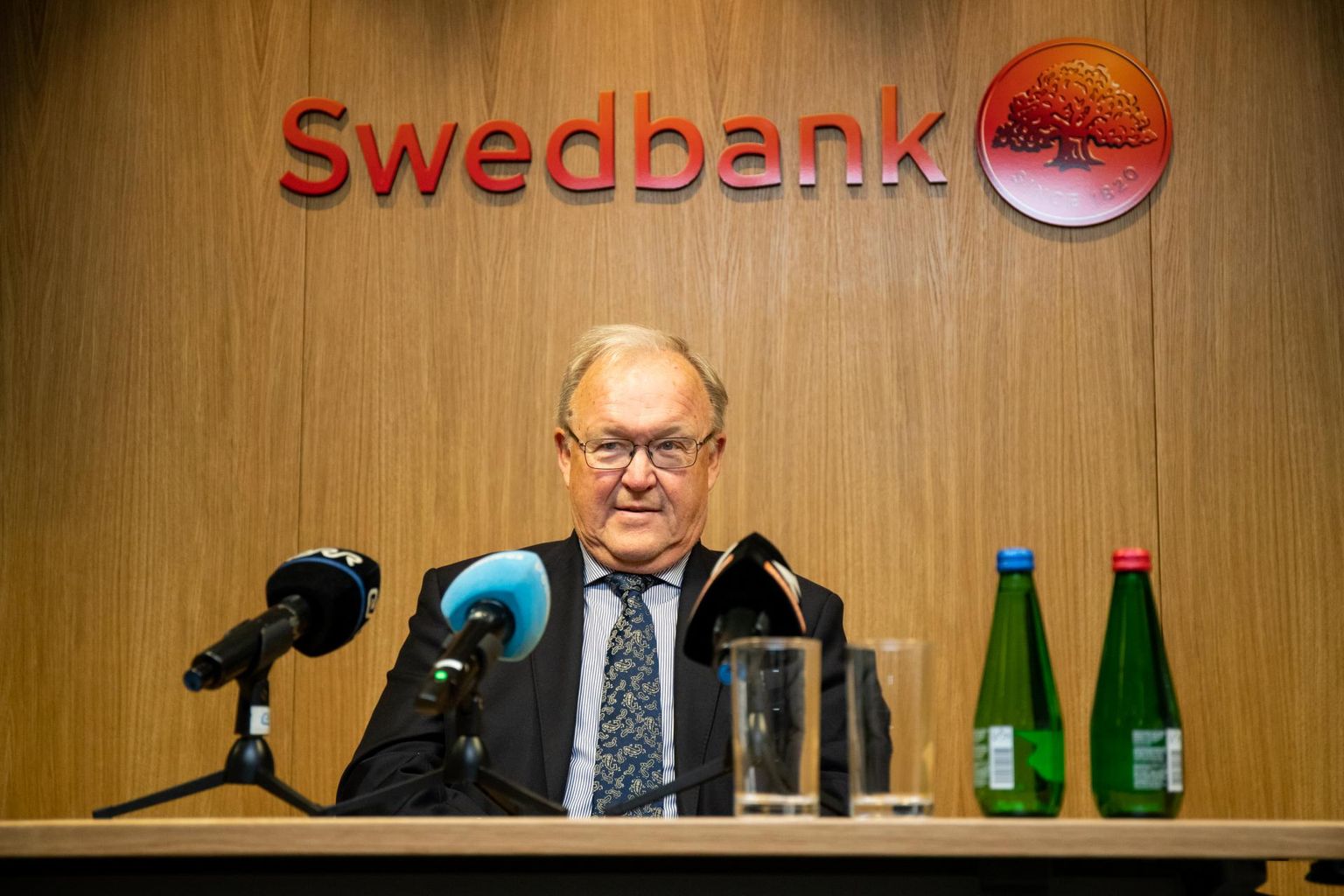 Swedbanki nõukogu esimehe Göran Perssoni pressikonverents 4. oktoobril 2019