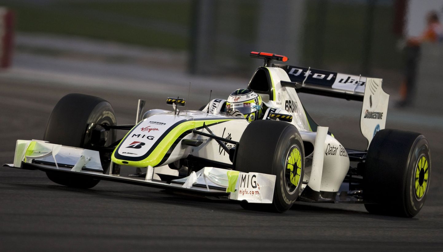 Jenson Button Brawn GP auto roolis.