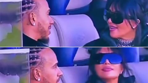 PIEĶERTI ⟩ Kima Kardašjana apmeklējusi "Super Bowl LX" spēli kopā ar savu jauno mīļoto Luisu Hamiltonu