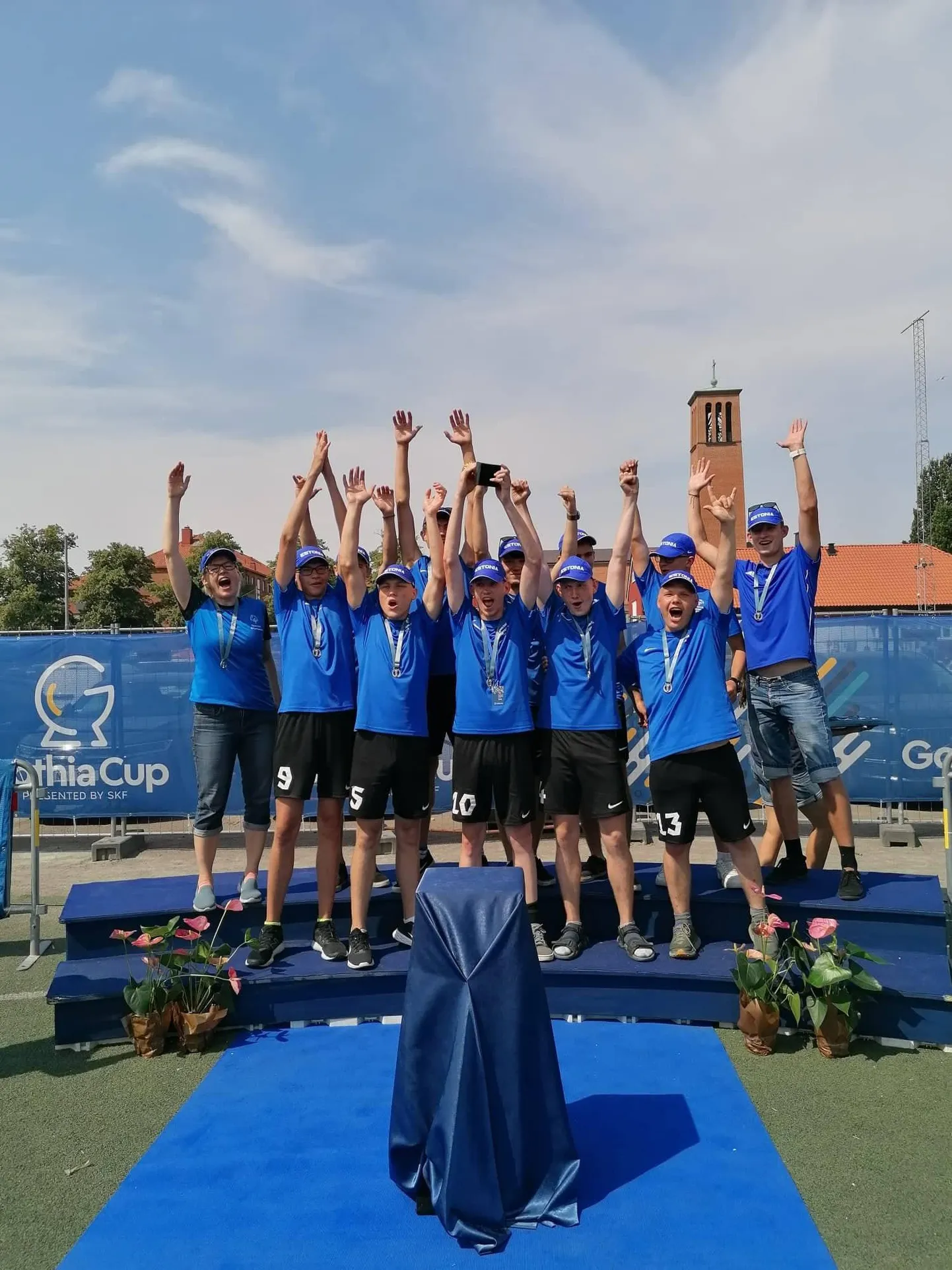 Pronksi võitnud Eesti võistkond.