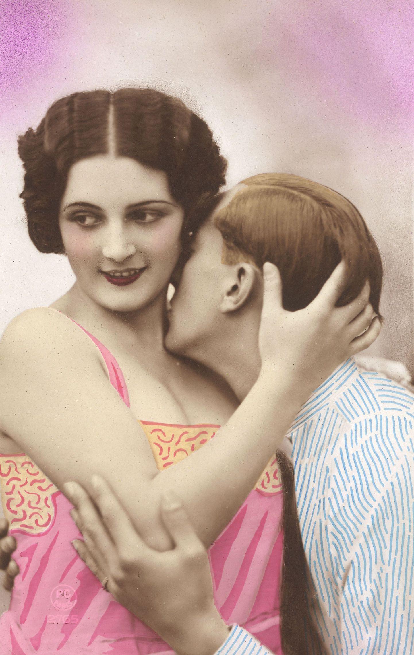 Suudlev paar. Aasta 1920