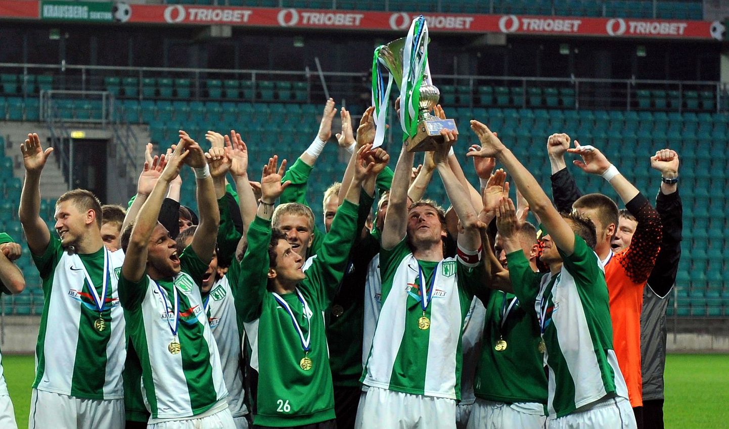 FC Flora võitis klubi ajaloo viienda Eesti karika.