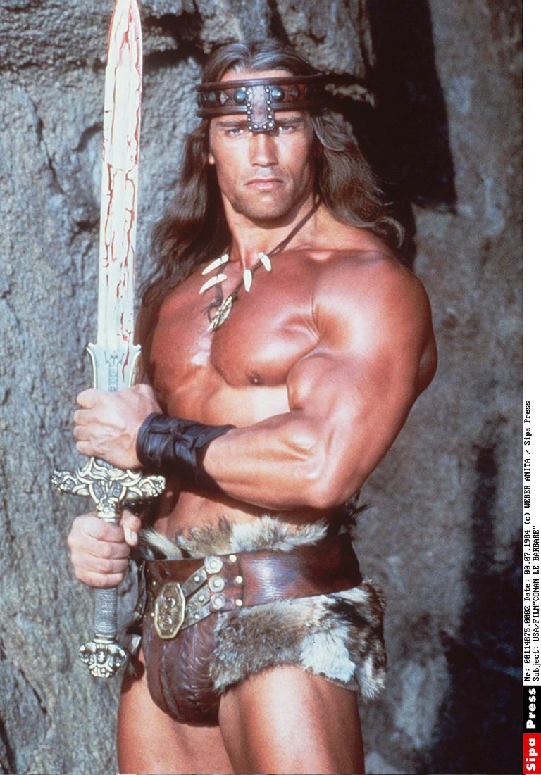 Austria-USA kulturist Arnold Schwarzenegger 1982. aasta filmis «Barbar Conan»