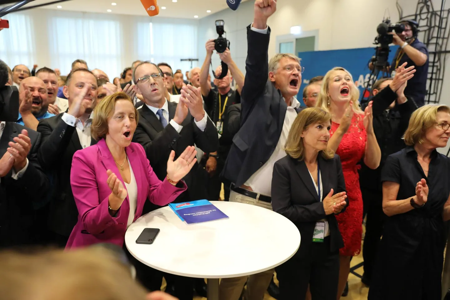 Alternatiiv Saksamaale (AfD) erakonna Dresdenis toimunud valimispidu. Foto on illustratiivne.