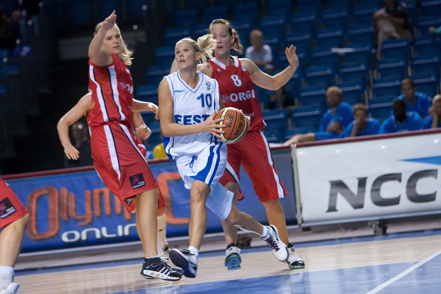 Merike Anderson (nr. 10) kohtumises Norra vastu.