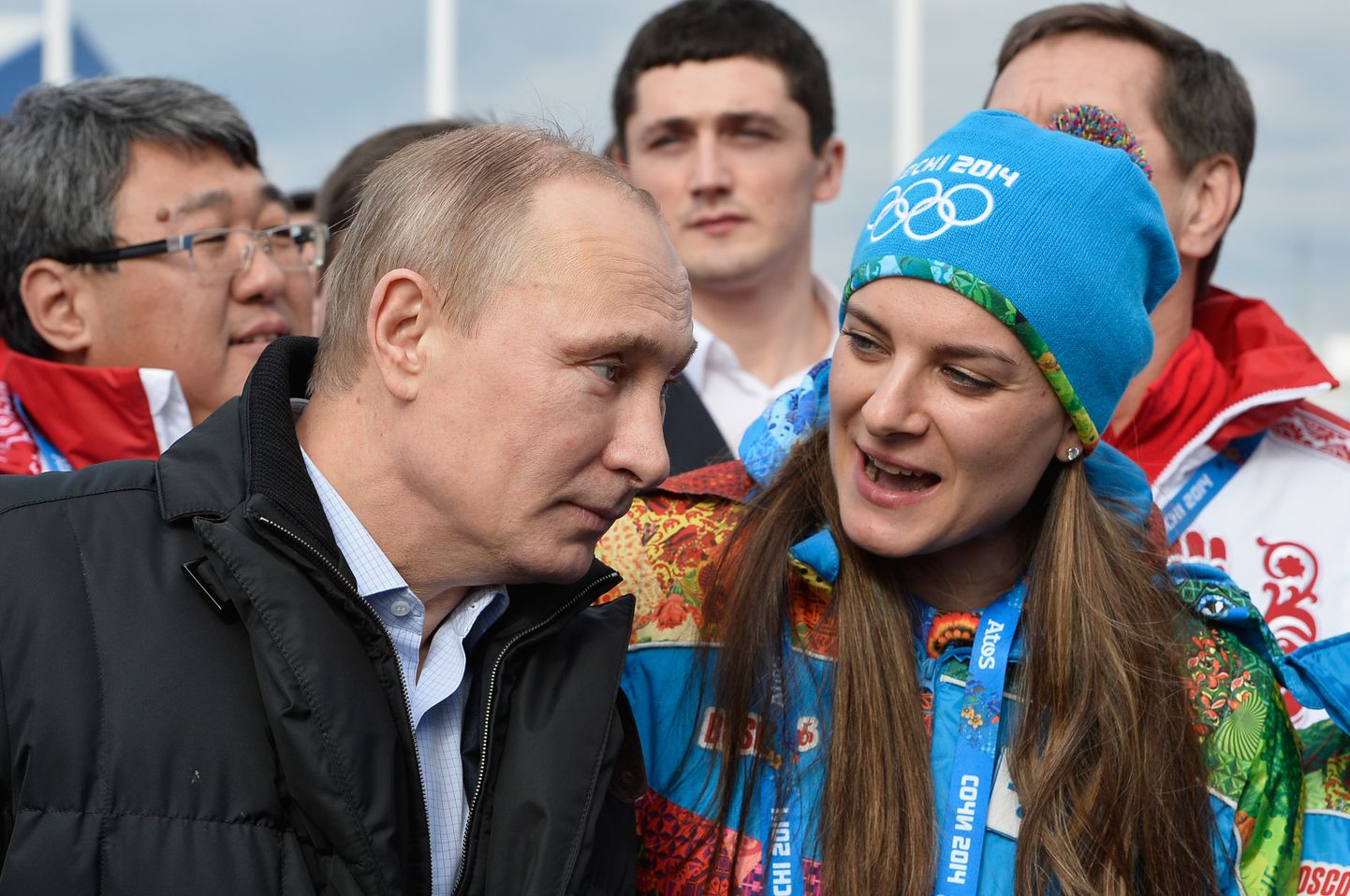 Путин и Исинбаева.