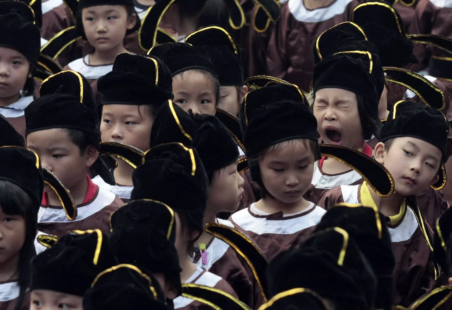 Oma esimest kooliaastat alustavad Hiina lapsed