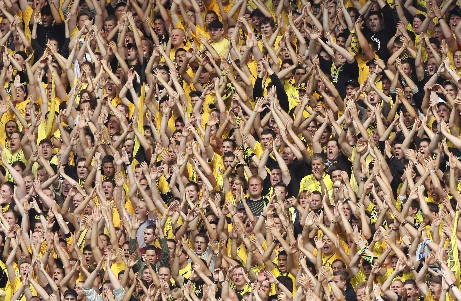 Dortmundi Borussia fännid laupäevasel mängul Hoffenheimis.