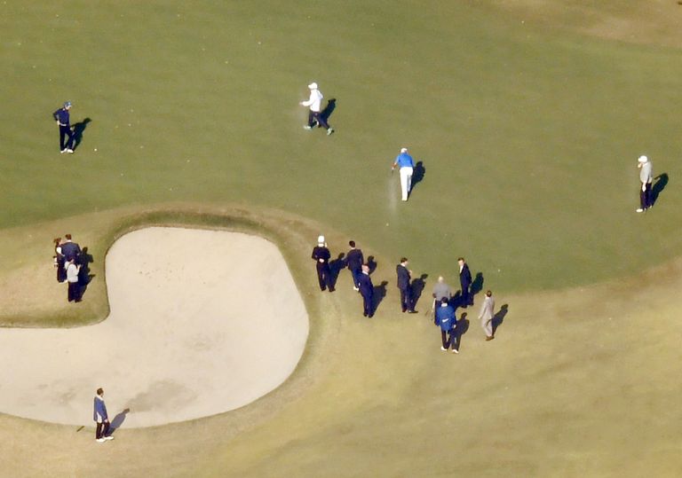 Donald Trump ja Shinzo Abe mängisid golfi