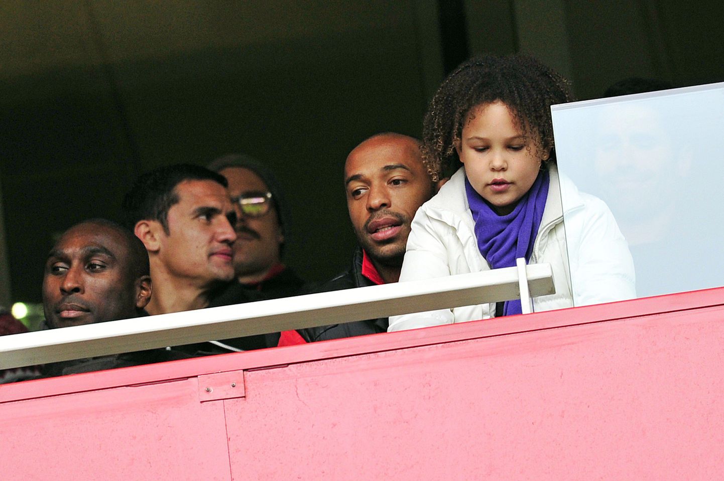 Thierry Henry tütrega.
