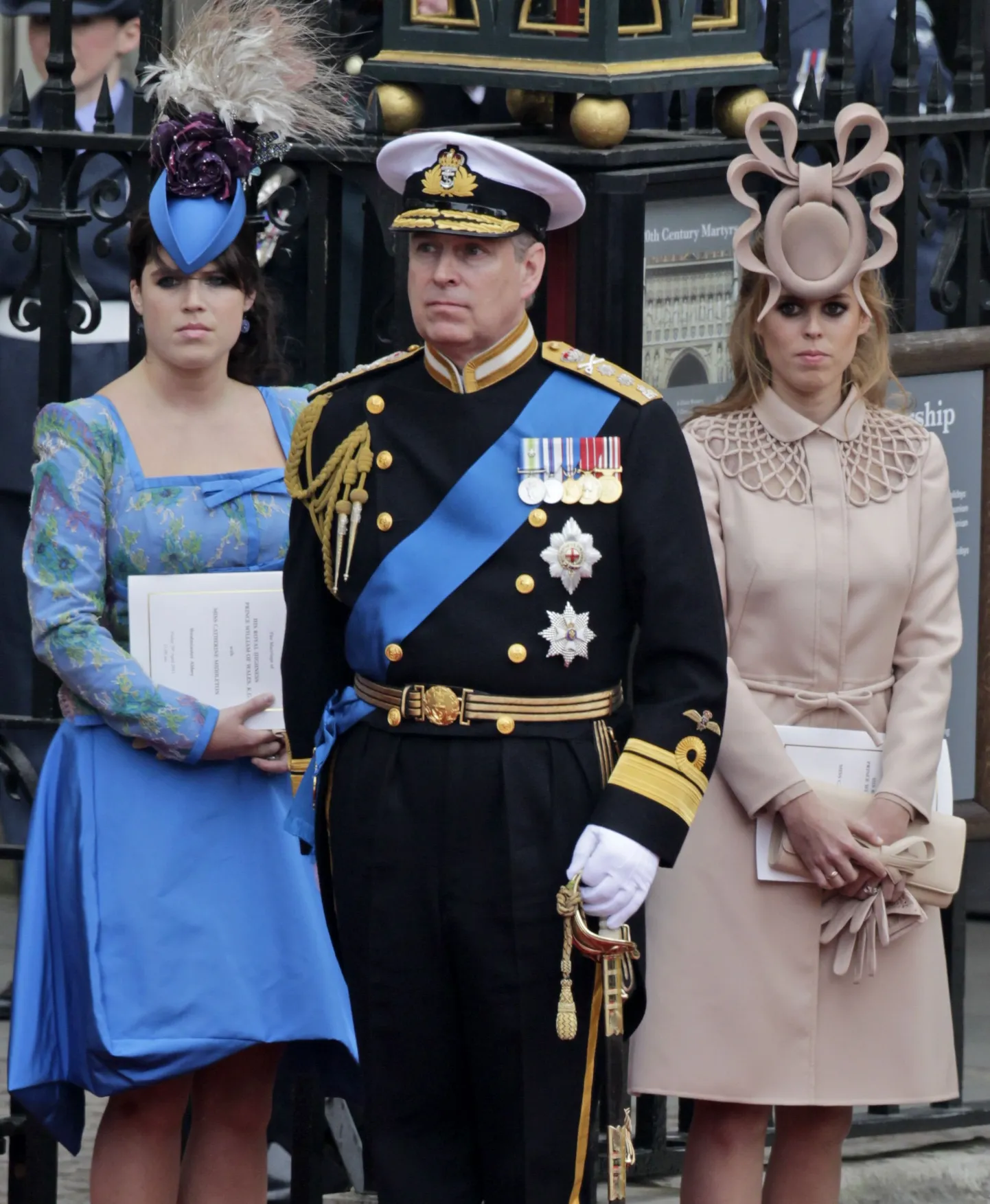 Prints Andrew ja ta tütred, printsess Eugenie (vasakul) ja printsess Beatrice