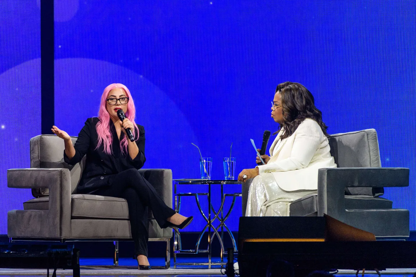 Lady Gaga ja Oprah Winfrey.