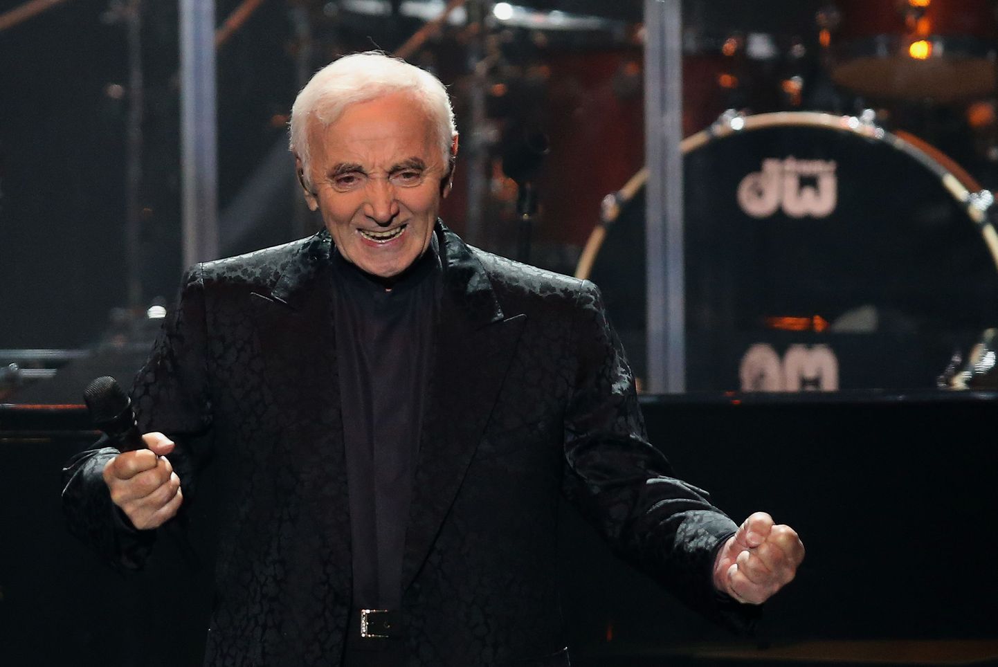 Prantsuse laulja Charles Aznavour esines 3. oktoobril Moskvas.