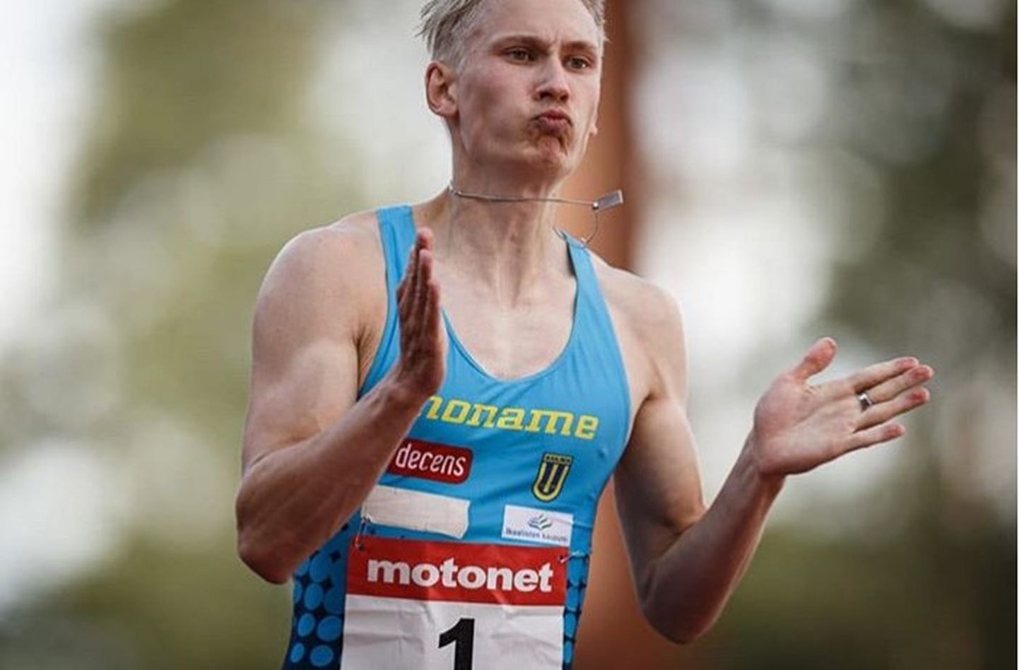 Soome sprinter Samuli Samuelsson.