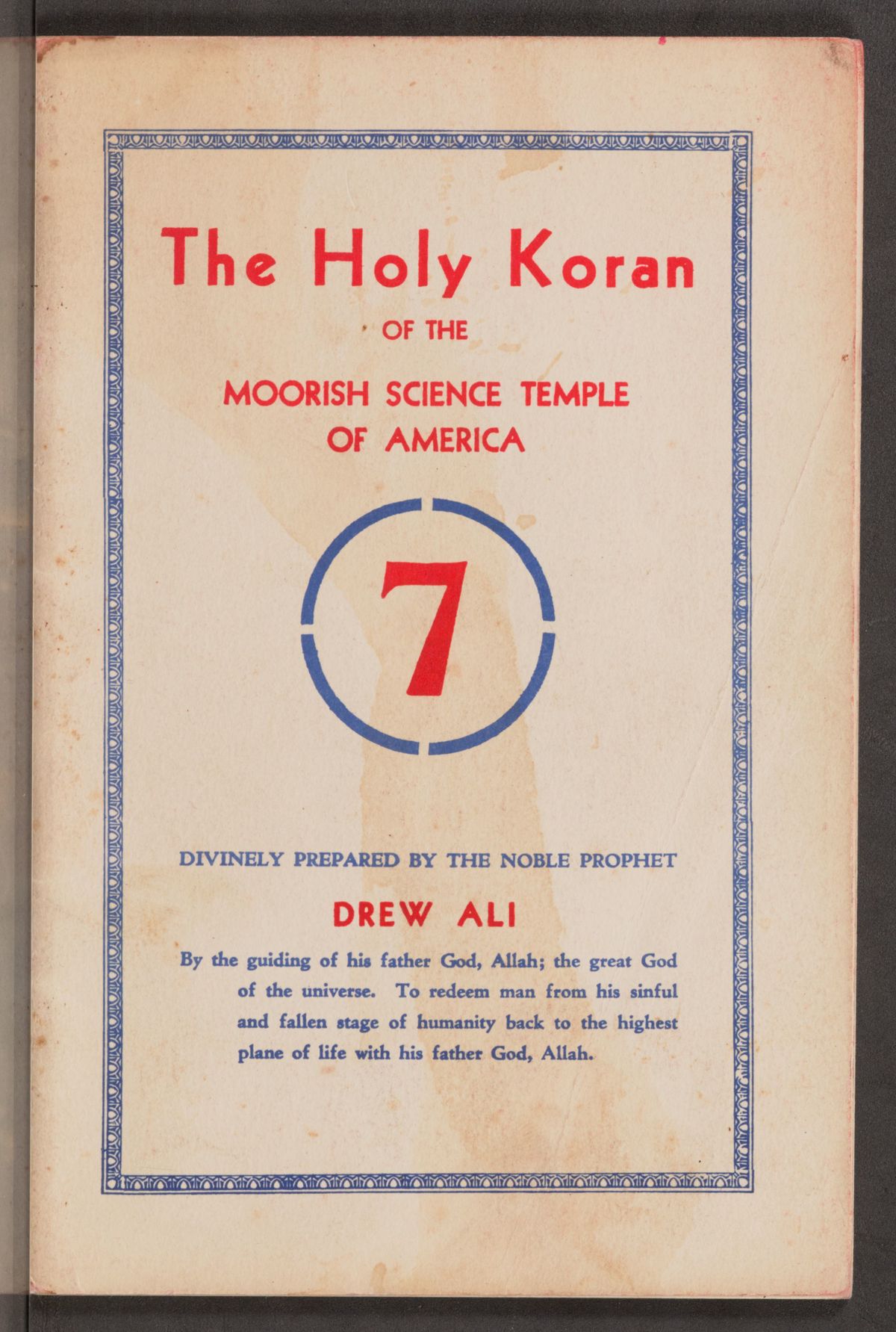 Moorish Science Temple'i pühakiri «Circle Seven Koraan»