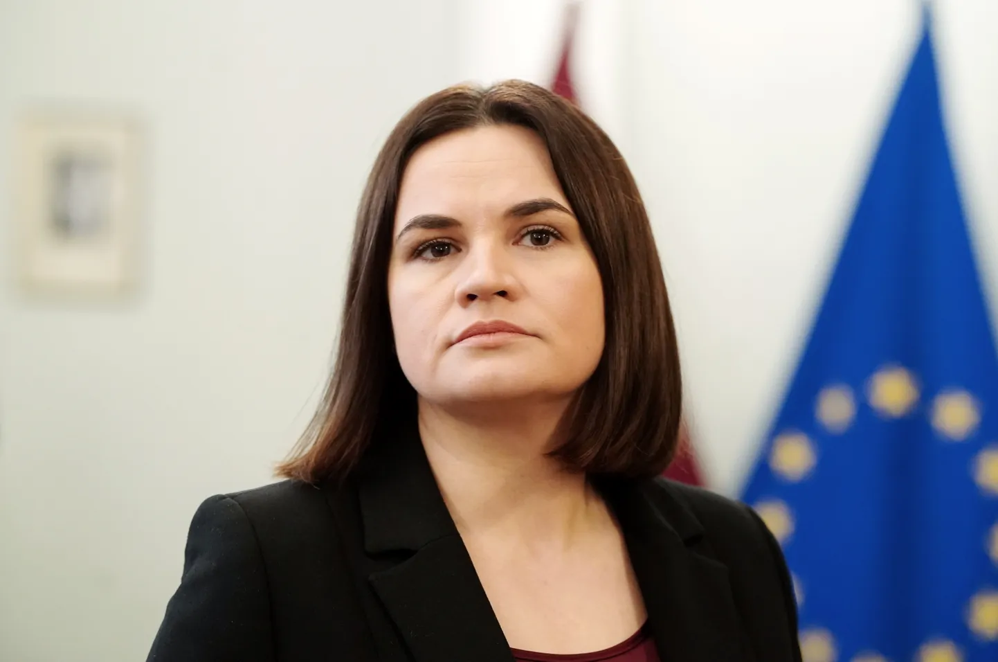 Baltkrievijas demokrātiskās opozīcijas līdere Svjatlana Cihanouska.