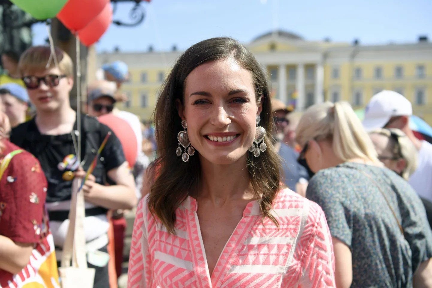 Soome peaminister Sanna Marin 2. juulil 2022 Helsingis Pride'i festivalil