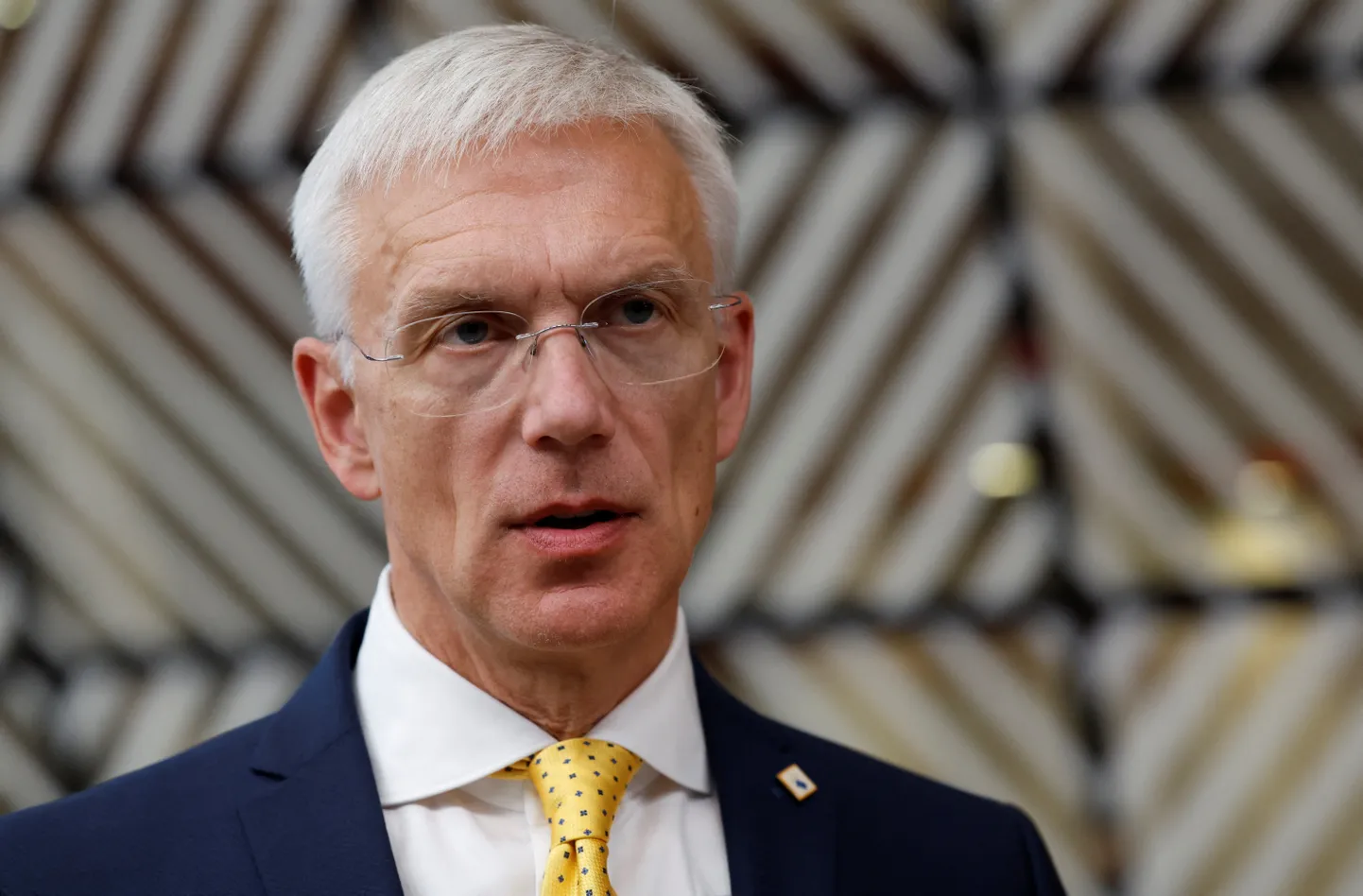 Krišjānis Kariņš Läti peaministrina Euroopa Ülemkogul 2022. aastal.