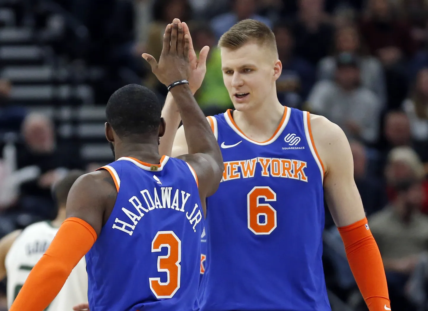 Tim Hardaway Jr. ja Kristaps Porzingis vedasid Knicksi lõpuks siiski võidule.