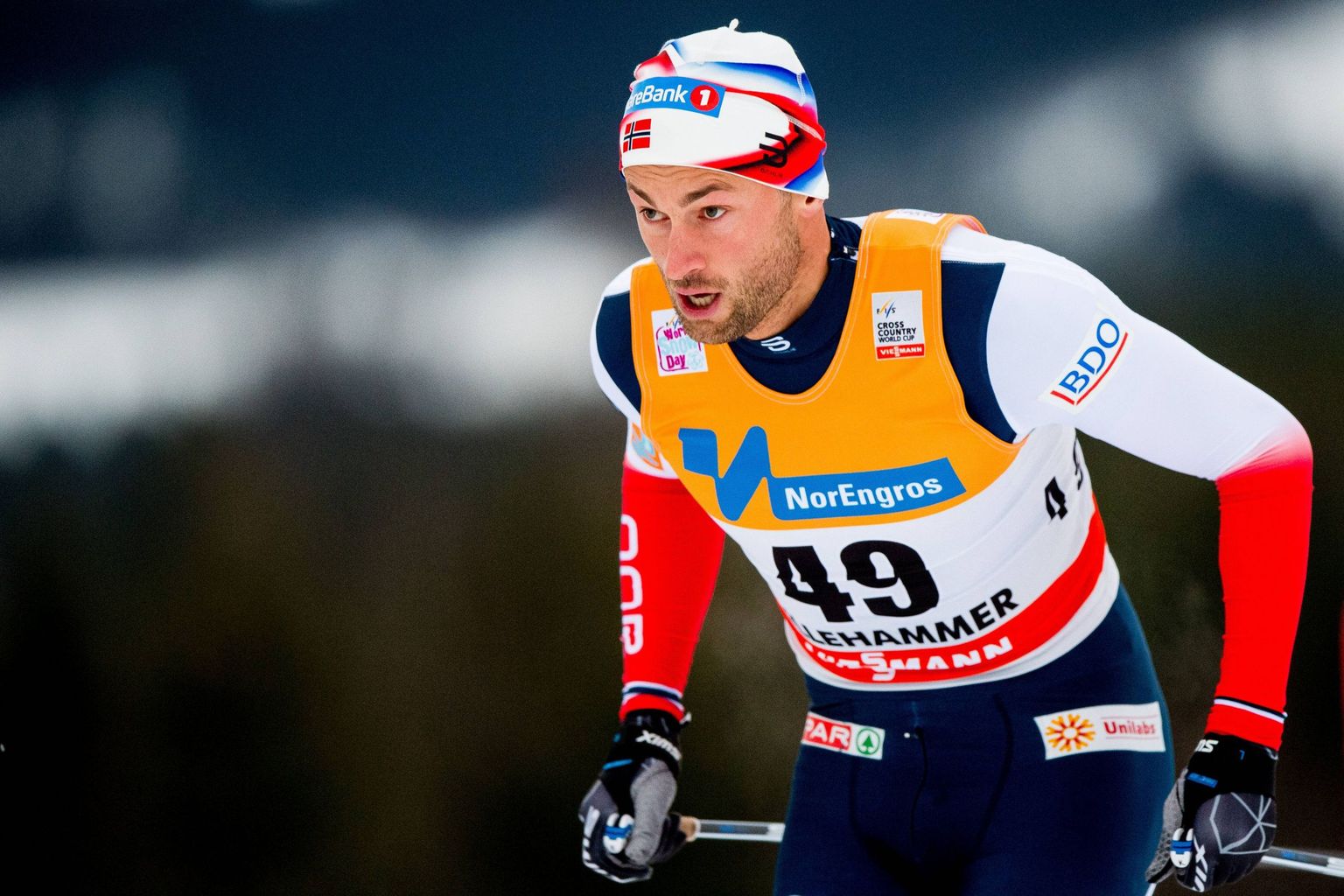 Petter Northug möödunud nädalavahetuse Lillehammeri MK-etapil, kus ta piirdus klassikasprindis 32. kohaga.