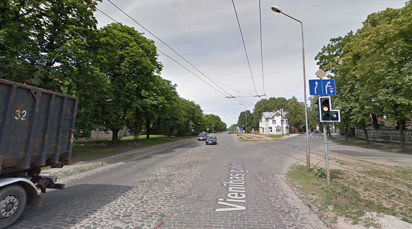 Vienības gatves un Jelgavas ielas krustojums