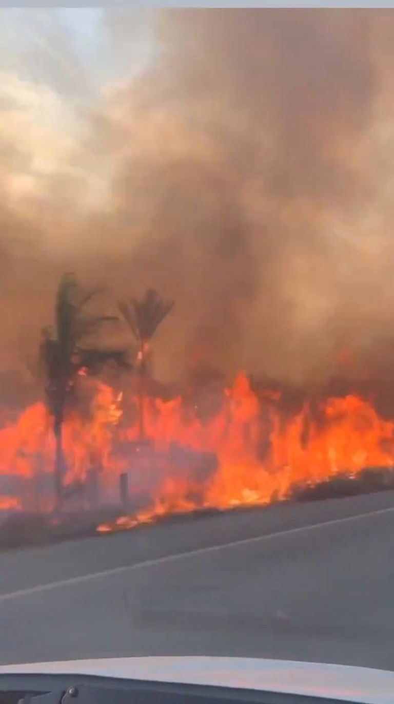 Mežu ugunsgrēki Brazīlijā.