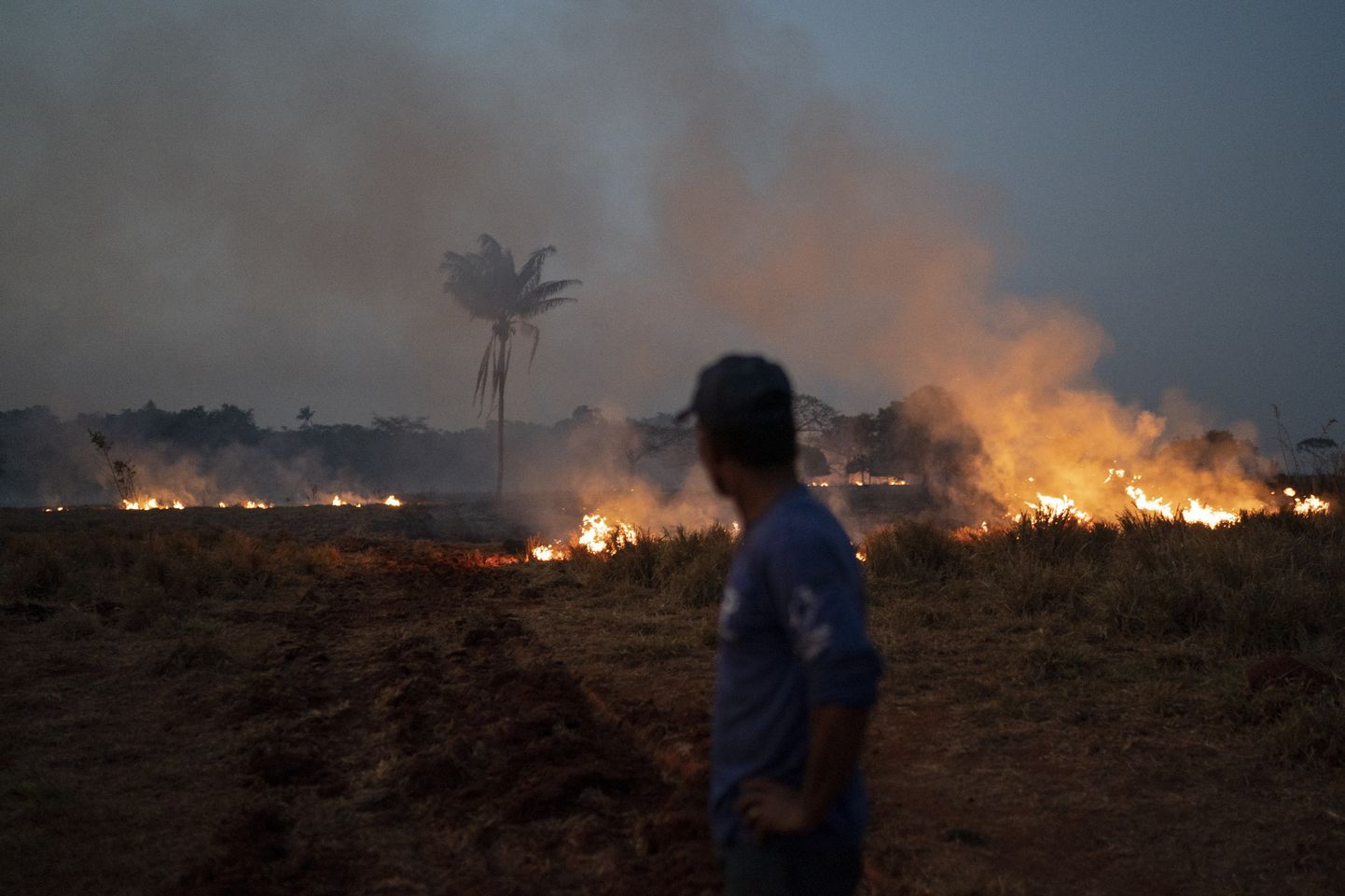 Savvaļas ugunsgrēks Brazīlijā, Mato Grosso štatā 2019.gada 23.augustā