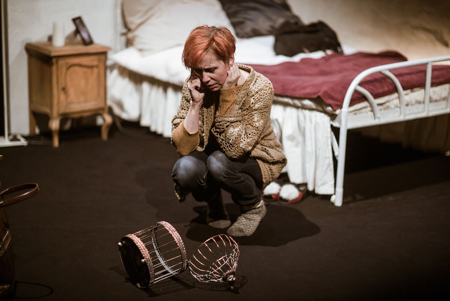 Tiina Mälberg Rakvere teatri lavastuses «See kõik on tema».