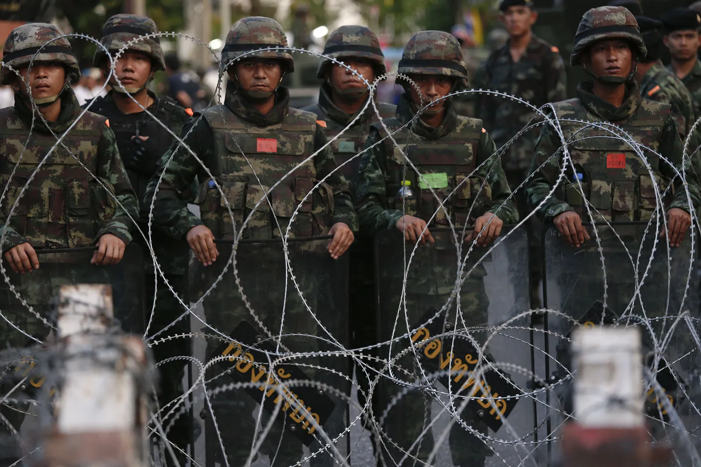Tai sõdurid Bangkokis.