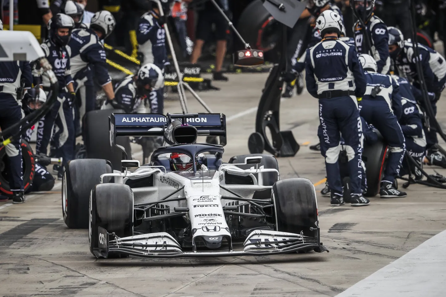Vene F1-sõitja Daniil Kvjat 2020. aastal.