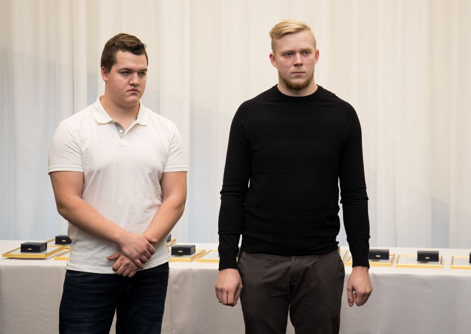 Kodanikujulguse aumärgid said ka Marius Viitkar (paremal) ja Armido Jõerand.