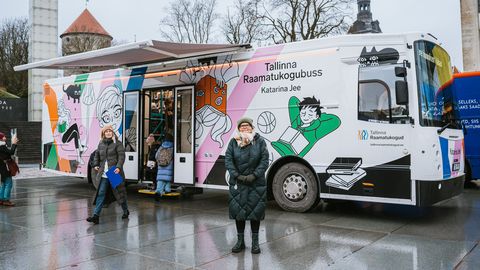 Mobile library bus begins service in Kristiine district