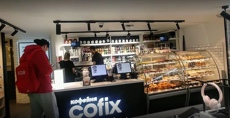 Cofix kohvik Moskvas.