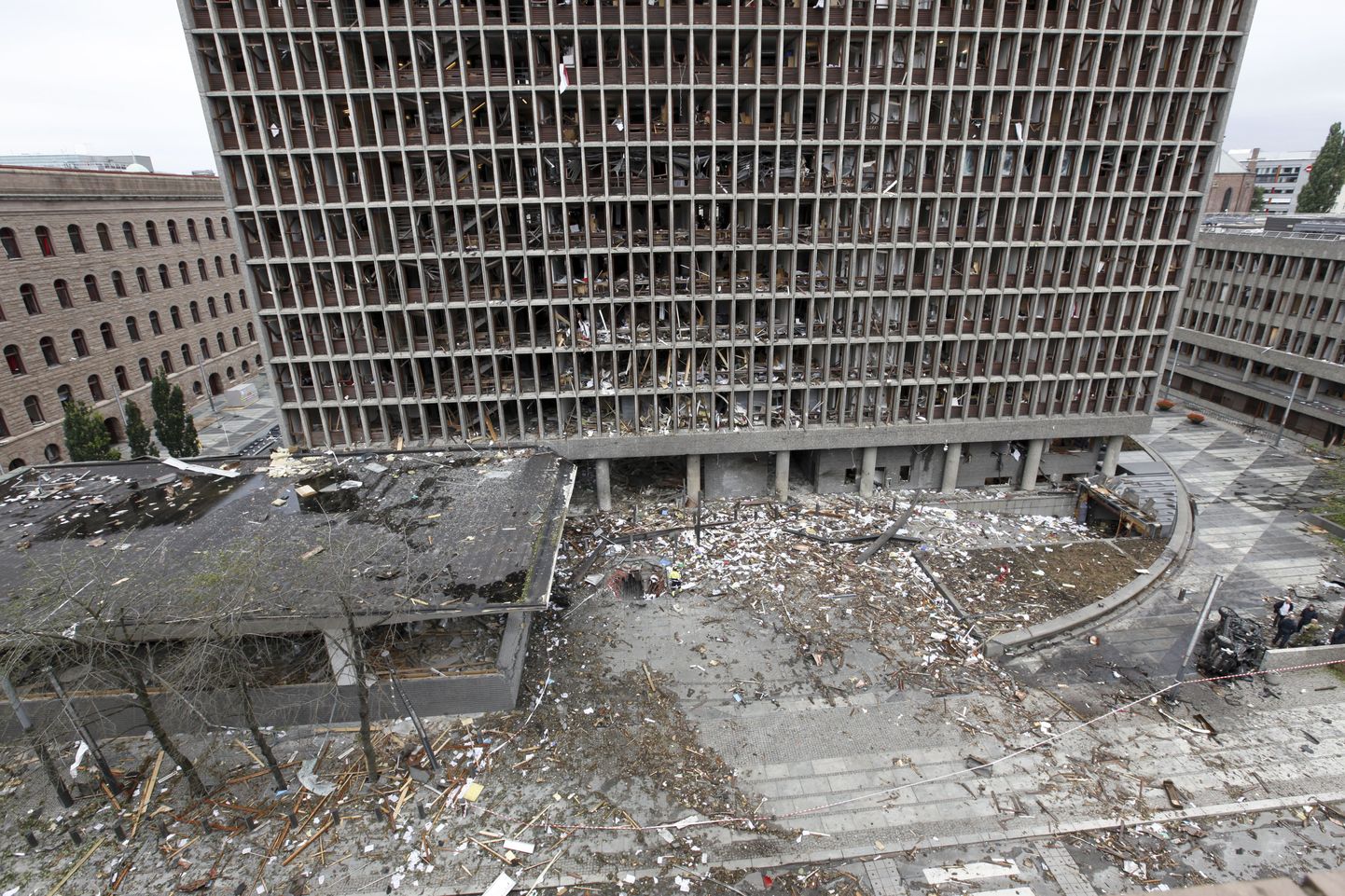 Norra valitsuskvartalis asuv hoone, mis sai Breiviki autopommi tõttu rängalt kannatada