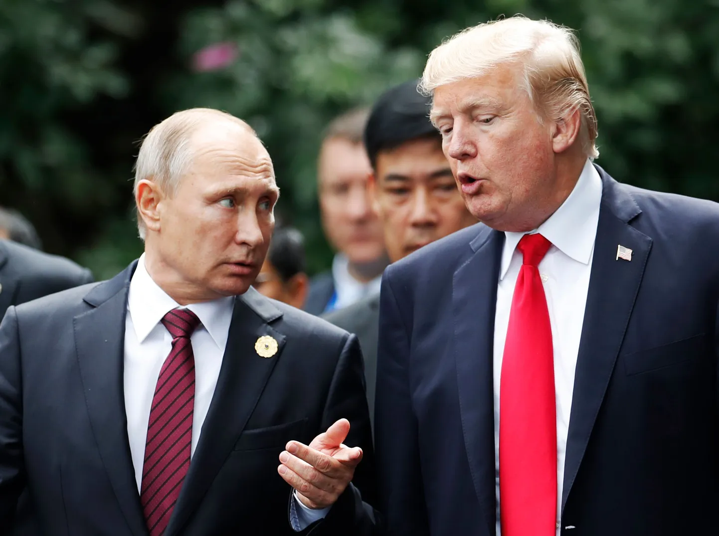 USA president Donald Trump (paremal) ja Venemaa president Vladimir Putin.