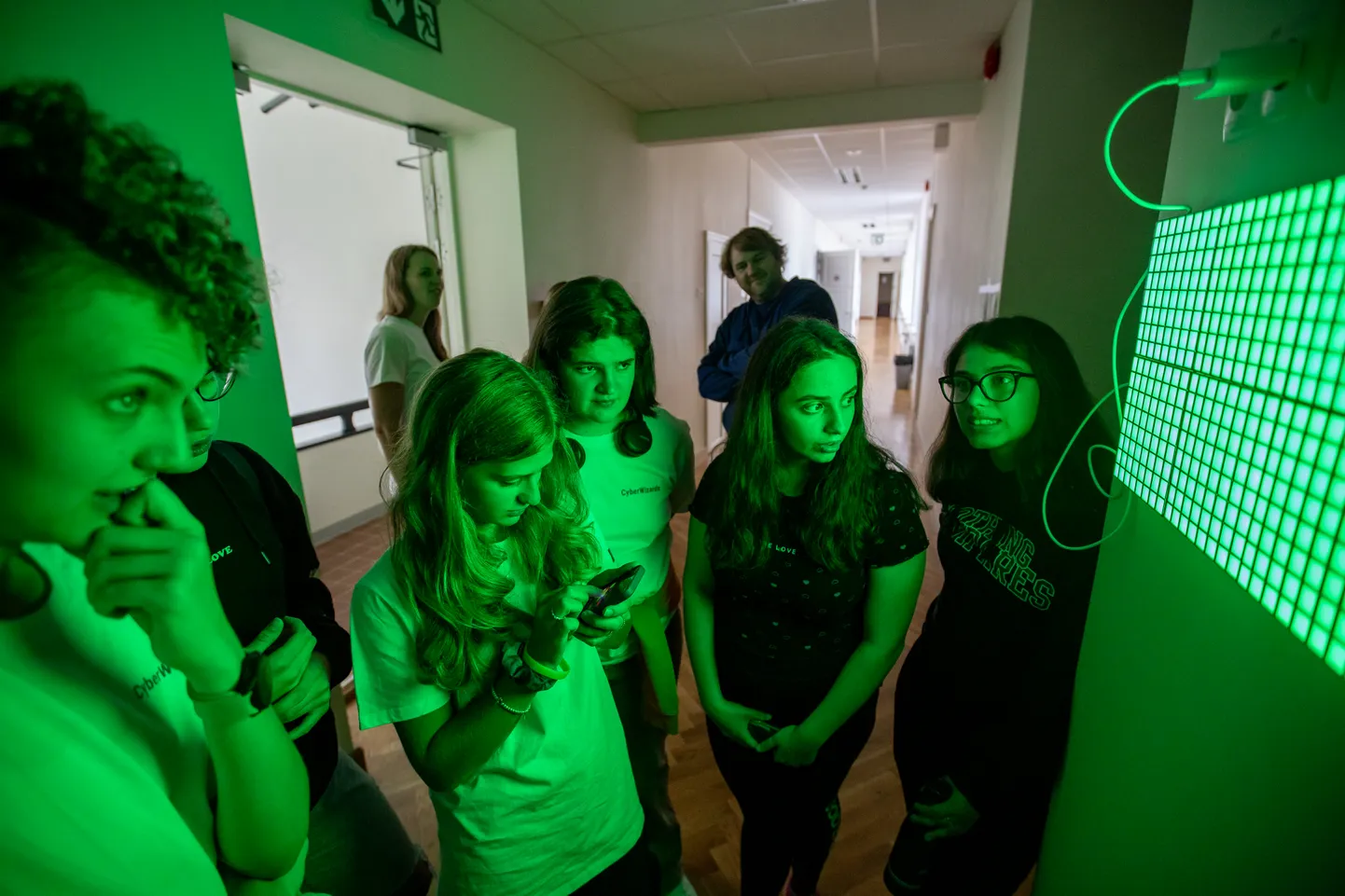 RIA rahvusvaheline tüdrukute küberlaager Cyberwizards Kehtnas.