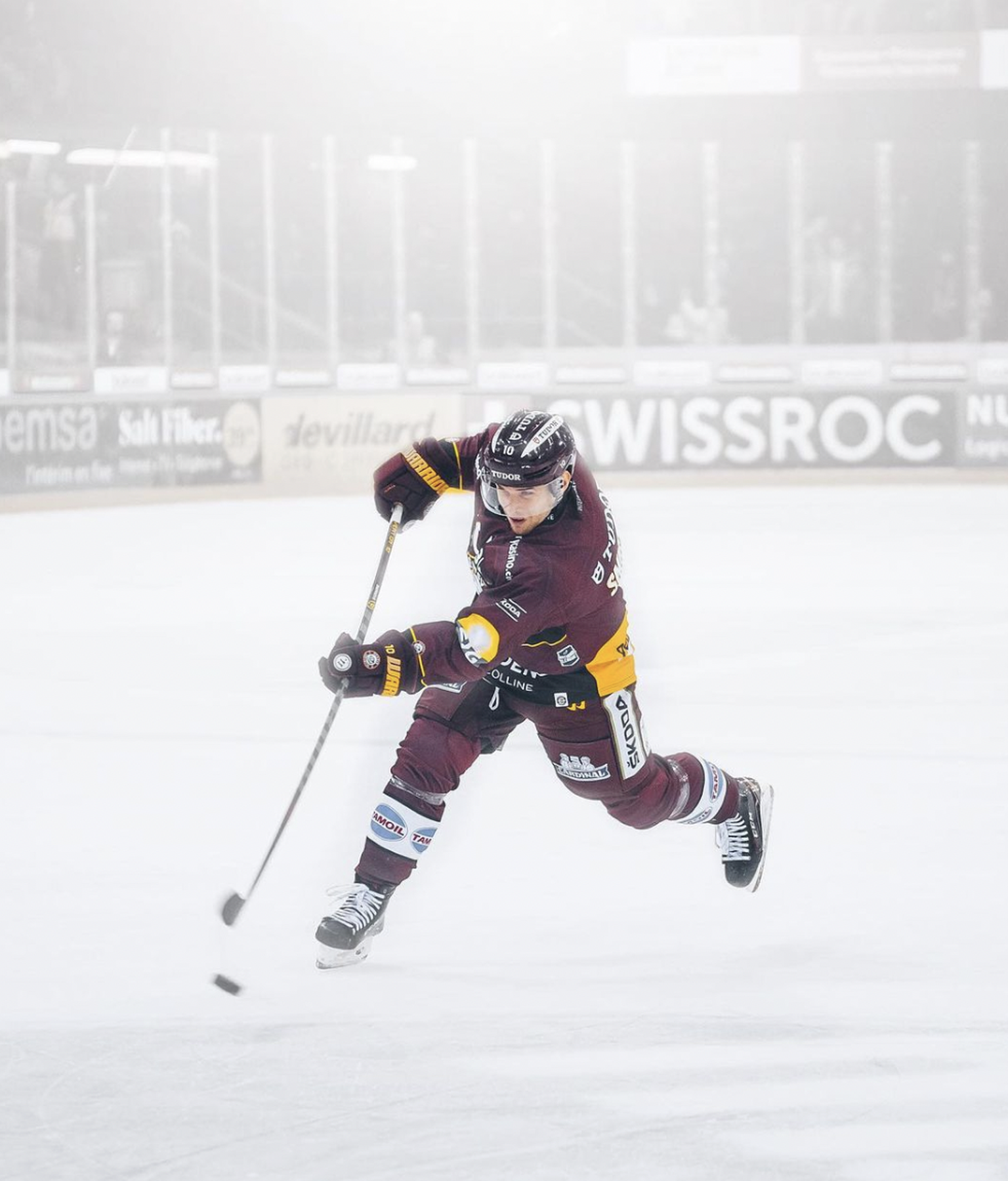 Latvijas hokejists Deniss Smirnovs.
