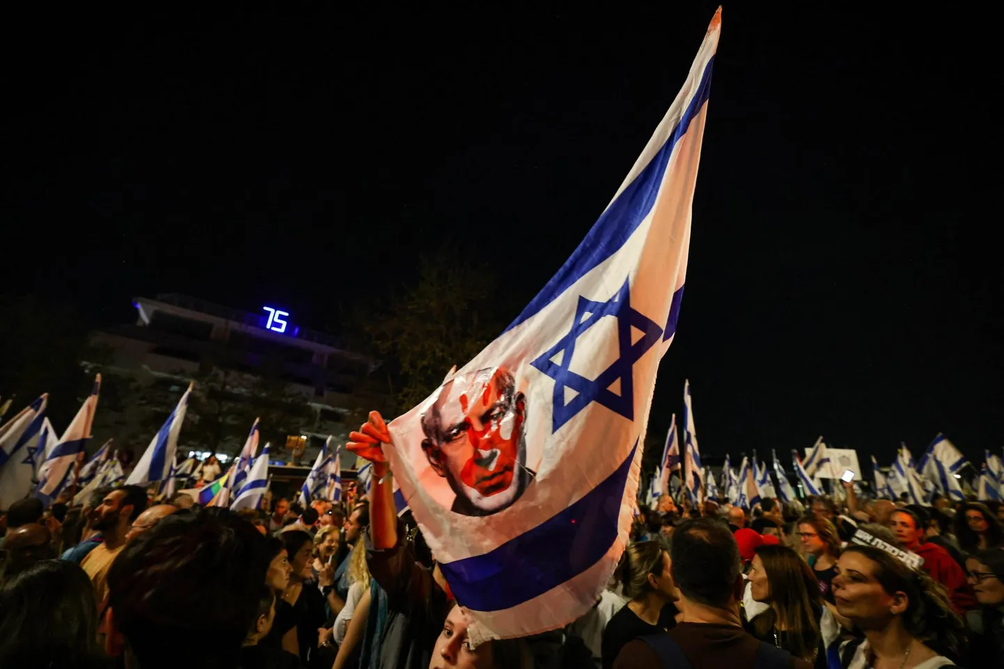 Benjamin Netanyahu valitsuse vastased meeleavaldused Jeruusalemmas.