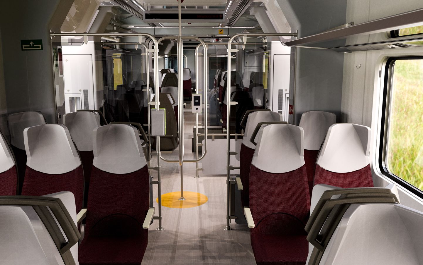 Spānijas uzņēmuma "Talgo"  ektrovilcienu dizaina piemērs, kādus iegādašies AS "Pasažieru vilciens". (Publicitātes foto)