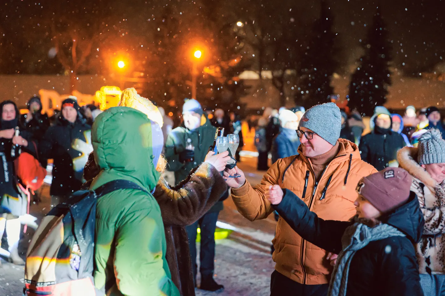 Встреча Нового года на Петровской площади Нарвы.
