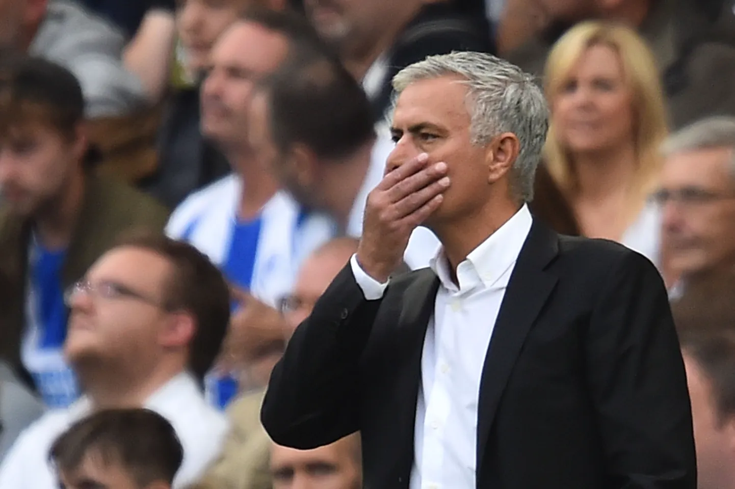 Manchester Unitedi peatreener Jose Mourinho.