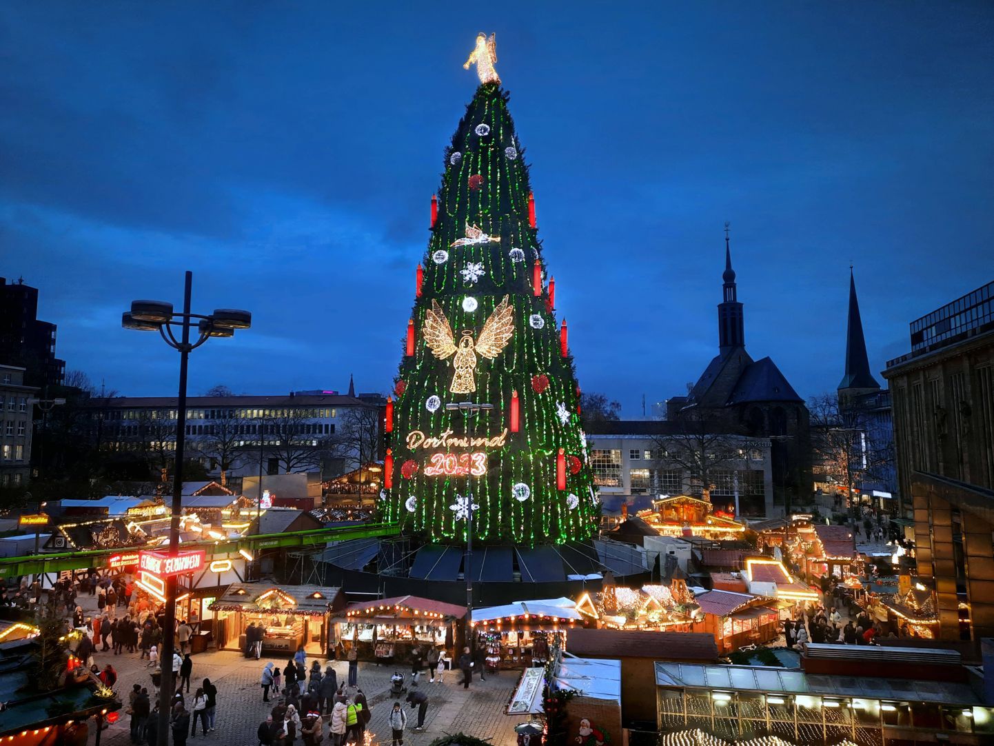 Dortmundi jõuluturg.
