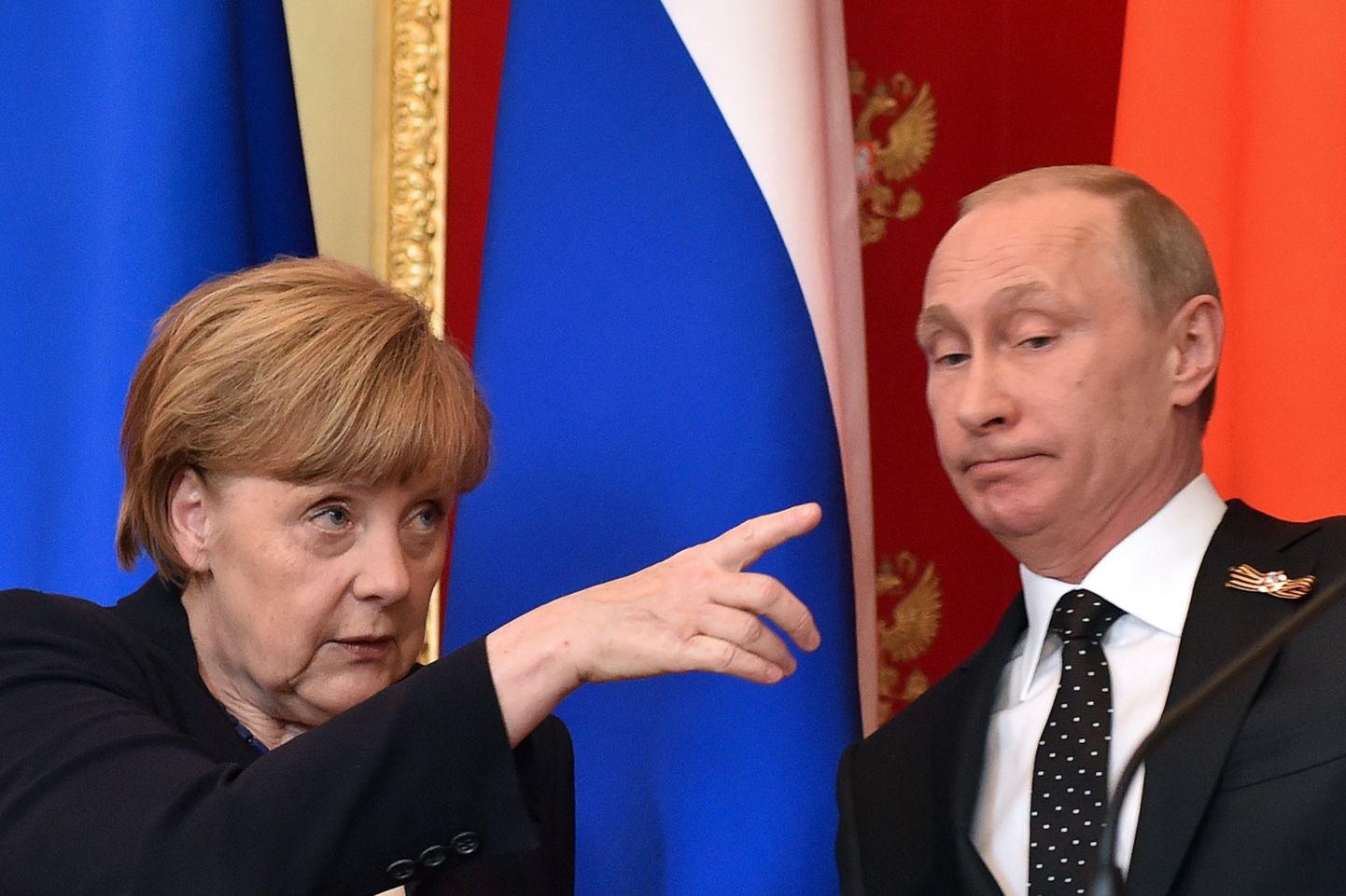 Angela Merkel ja Vladimir Putin.